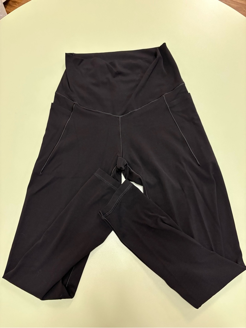 aerie Black Leggings with Side Pockets and High Waist